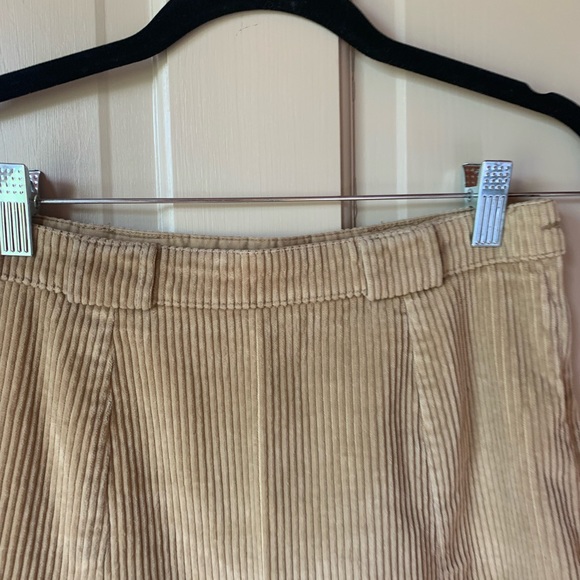 CORDUROY A LINE MINI SKIRT Y2K TAN - Picture 2 of 6
